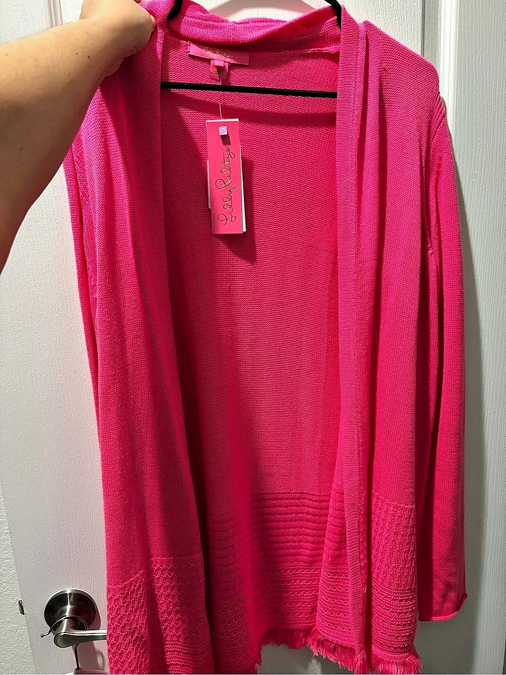 Lilly Pulitzer Noble Cardigan in Pink Isle NWT